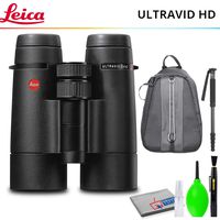 Leica 8x42 Ultravid HD-Plus Binocular with Monopod, Deluxe Backpack and Cleaning Kit