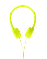 Pop Tone Comfort Headphones with Folding Arms, Lime Green