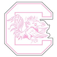 Craftique South Carolina Decal PINK C GAMECOCK DECAL 4"