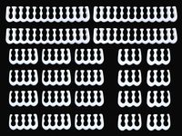 24 Pieces Set = 24-pin x 4,8Pn x 12,6-pin x 8 Cable Comb for 3 mm Cable Gesleeved Up to 3.4 mm/0.13inch,CM511