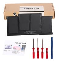 SWEALEER A1405 A1377 A1496 Battery Compatible for MacBook Air 13 Inch A1466 (Mid 2012 2013 Early 2014 2015) A1369 (Late 2010 Mid 2011) Replacement MC503LL/A MC504LL/A MC965LL/A MC966LL/A [55WH 7.6V]