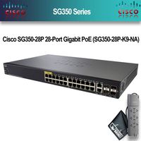 Cisco SG350-28P 28-Port Gigabit PoE (SG350-28P-K9-NA)+ PowerStrip