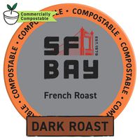 SF Bay Coffee French Roast 80 Ct Dark Roast Compostable Coffee Pods, K Cup Compatible including Keurig 2.0 (Packaging May Vary)