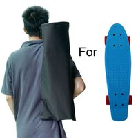 Cooplay Black Small Penny Banana Skateboard Backpack Mini Carry Bag 22" 27" 600D Nylon Longboard Board Handbag Straps (27 inch)
