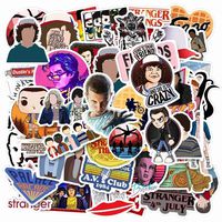 Cute VSCO Stranger Things Stickers for Water Bottles Big 50 Pack Cute,Waterproof,Aesthetic,Trendy Stickers for Teens,Girls Perfect for Waterbottle,Laptop,Phone,Travel Extra Durable