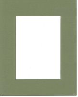 10 8x10 Moss Green Picture Mats Mattes Matting with White Core, for 5x7 Pictures