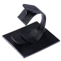 Panduit LWC100-A-L20 Latching Wire Clip, Nylon 6.6, Rubber Adhesive Mounting Method, Black, 1.00" Max Bundle Diameter, 1.26" Height, 1.97" Width, 2.21" Length (Pack of 50)