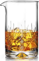 MOFADO Crystal Cocktail Mixing Glass - Thick Weighted Bottom - 18oz - 550ml - Premium Seamless Design - Professional Quality - Great Gift Idea