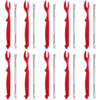 Artcome 20-piece Seafood Tools Set including 10 Lobster Shellers and 10 Forks,Seafood Cracker for Lobster, Crab, Crawfish, Prawns, Shrimp, Shellfish Sheller Knife