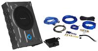 Planet Audio PA8W 8" 800w Slim Under-Seat Powered Car/Truck Subwoofer+Wire Kit