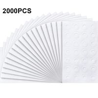 2000 Pieces Self Adhesive Reinforcement Label, Round Binder Hole Reinforcements for Repairing Holes and Strengthening Holes, Assorted Donut Designs (White)