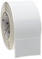 Brady THT-19-428-1 3" Width x 2" Height, B-428 Metallized Polyester, Matte Finish Silver Thermal Transfer Printable Label (1000 per Roll)