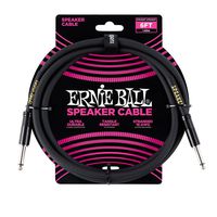 Ernie Ball Stage and Studio Speaker Cable, Black, 6 ft