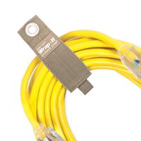 Wrap-It Heavy-Duty Storage Straps, Khaki (Assorted 10 Pack) - Hook and Loop Extension Cord Organizer Hanger for Cables, Hoses and Rope for Garage, Boat, Marine and RV Organization Accessories
