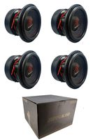 4 x Massive HIPPOXL152 15" Car Audio Subwoofer DVC 2 Ohm 4000W