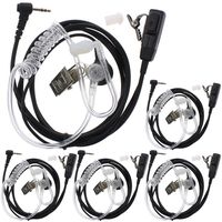 Aoer 1 Pin Covert Acoustic Tube Earpiece Headset for Motorola Cobra Talkabout Walkie Talkie Two Way Radio 1pin (5pack)