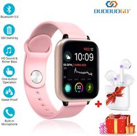 Smart Watches and Bluetooth Headphones for Android/iOS 2 in 1, Ip68 Waterproof with1.3 Inch HD Full Screen Smart Bluetooth Bracelet, Bluetooth 5.0, Wireless Touch Screen Earphones