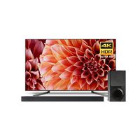 Sony XBR55X900F 55-Inch 4K Ultra HD Smart LED TV and X9000F 2.1ch Soundbar with Dolby Atmos and Wireless Subwoofer