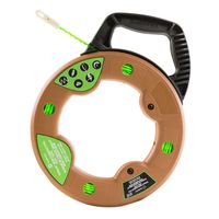 Southwire Tools & Equipment FTSP3-100NCT Simpull Electrical Fish Tape with Non-Conductive Tip, Ideal for Light Duty Jobs, Spiral Extruded Polymer, Medium Case, Flexible, 3mm x 100 Feet