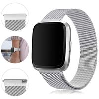 Find-MyWay Compatible with Fitbit Versa Bands/Versa 2/Versa Lite Bands,Versa Accessories Wristband Stainless Steel Bracelet for Women Men Strap for Fitbit Versa/Lite/Special Edition