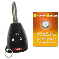 Discount Keyless Replacement Uncut Car Keyless Entry Remote Fob Key Compatible with OHT692713AA, KOBDT04A