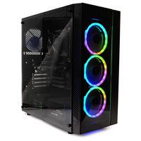 Periphio Gaming Desktop Computer Tower PC, Intel Quad Core i5 3.1GHz, 8GB RAM, 128GB SSD + 1TB 7200 RPM HDD, Windows 10, GeForce GTX 1650 4GB Overclocked Edition Graphics Card RGB HDMI Wi-Fi (Renewed)