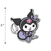 (TK-168) My Melody | Kuromi Maid - Waterproof Vinyl Sticker for Laptops Tablets Cars Motocycles Bicycle Skateboard Luggage Or Any Flat Surface (3")
