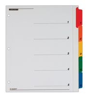 Cardinal by TOPS Products OneStep Plus Index System, Extra Wide, 11 x 9.25 Inches, 5-Tab, Numbered, Multi-Color, 1 Set (61318)