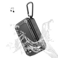 Portable Speaker Bluetooth Wireless Speakers V4.2 IP67 Water Dust Proof 33 ft Bluetooth Range Built-in Power Bank and Mic Waterproof Speaker for Outdoors,Hiking,Running,Shower, Travel,Camping