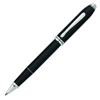 Cross Townsend Black Lacquer Selectip Rollerball Pen with Rhodium-Plated Appointments