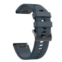 ANCOOL Compatible with Fenix 5 Band Easy Fit 22mm Width Soft Silicone Watch Strap Replacement for Fenix 5/Fenix 5 Plus/Forerunner 935/Approach S60/Quatix 5 - Slate