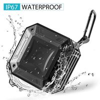 MEIDI Bluetooth Speakers, Portable IP67 Waterproof Outdoor Speakers with Superior Stereo Sound, 20-Hour Playtime, AUX Line-in, FM Radio Built-in Mic Hands Free Calling for Camping, Shower, Beach