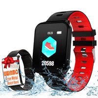 Smart Watch, Fitness Tracker Compatible for Android & IOS with Heart Rate & Blood Pressure & Sleep Monitor. Waterproof Activity Tracker with Step & Calorie Counter & Info Reminder for Men Women