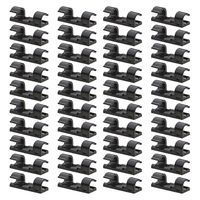 40 Pack Cable Clips - Viaky Strong 3M Adhesive Wire Holder Organizer Durable Cord Management System, for Organizing Cables Home and Office(Black)