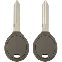 Keyless2Go New Uncut Replacement Transponder Ignition Car Key Y164 (2 Pack)