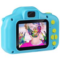 Kids Camera, AIMASON Digital Video Camera Gift for Age 3 4 5 6 7 8 9 10 Year Old Girls, Mini Rechargeable and Shockproof Camera Creative DIY Camcorder for Little Boy with 16GB SD Card (Blue)