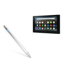 Amazon Fire HD 8 (2017) Stylus Pen, BoxWave [AccuPoint Active Stylus] Electronic Stylus with Ultra Fine Tip for Amazon Fire HD 8 (2017) - Metallic Silver