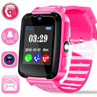 Kids Phone Smart Watch for 3-14 Year Girls Boys with 1.44" HD Touch Screen 2 Way Call Camera SOS Game Digital Flashlight Wristband Cellphone Wristwatch Children Bracelet for Holiday Birthday Gifts