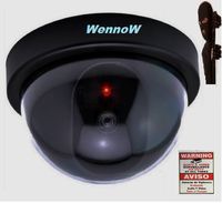 WennoW Dummy Fake Surveillance Security Dome Imitation in/Outdoor Camera w/Flashing LED