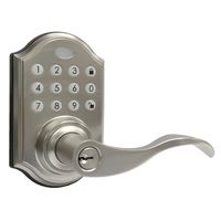 Bamberg 400 Wave Electronic Keypad Lever Keyed Entry Door Lock - Satin Nickel