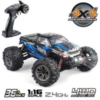 Hosim High Speed 36km/h 4WD 2.4Ghz Remote Control Truck 9130, 1:16 Scale Radio Conrtolled Off-Road RC Car Electronic Monster Truck R/C RTR Hobby Cross-Country Car Buggy (Blue)