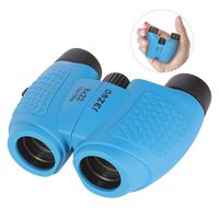 OMZER Kids Binoculars with High Resolution 8x22 Real Optic Toy Gifts for 3-9 Year Old Boys Girls, Compact Binocular for Bird Watching Travel Best Birthday Presents to 4 5 6 7 8 Years Old Child, Blue