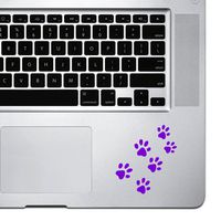 StickAny Palm Series Pawprints Sticker for MacBook Pro, Chromebook, and Laptops (Purple)