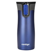 Contigo AUTOSEAL West Loop Stainless Steel Travel Mug, 16 oz, Deep Blue