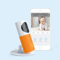 JTD Smart Wireless IP WiFi DVR Security Surveillance Camera with Motion Detector Two-Way Audio & Night Vision Best Security Camera Baby Monitor for Your Baby,Home, Pet or Business (Orange)