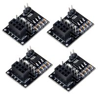 Makerfire 4pcs NRF24L01+ Breakout Adapter with on-board 3.3V Regulator for NRF24L01+ Wireless Module