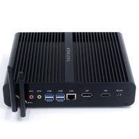 Kingdel NC860 Fanless Mini PC, Slim Desktop Computer with Intel i7-8550U 8th Gen. 4 Cores CPU, 16GB DDR4 RAM, 128GB SSD, 4K 4096x2304, HD Port, DP, WiFi, Windows 10 Pro