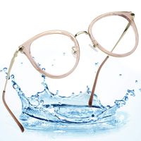 LifeArt Composite Blue Light Blocking Glasses,Oval Computer Reading Glasses,Transparent Lens,Reduce Headaches&Eyestrain,Stylish for Women,+0.75 Magnification