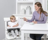 Regalo My Chair 2-in-1 Portable Travel Booster Seat & Activity Chair, Bonus Kit Includes, Oversized Removable Tray with Cup Holder, Travel Case, Grey