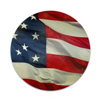 2X Sticker Set - Waving American USA Flag - for Phone Grip Stent Cell Phones Tablets (Stickers Only)